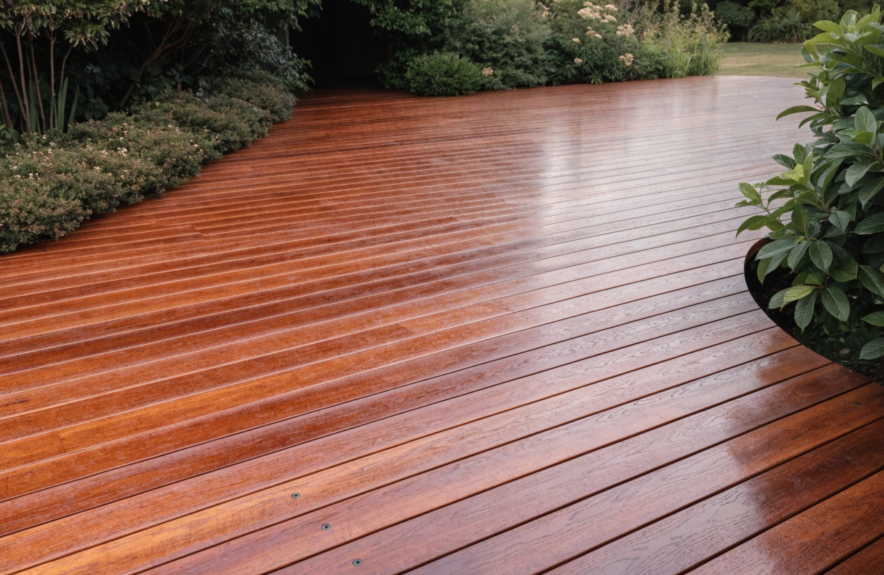 Merbau deck construction on a Central Coast home