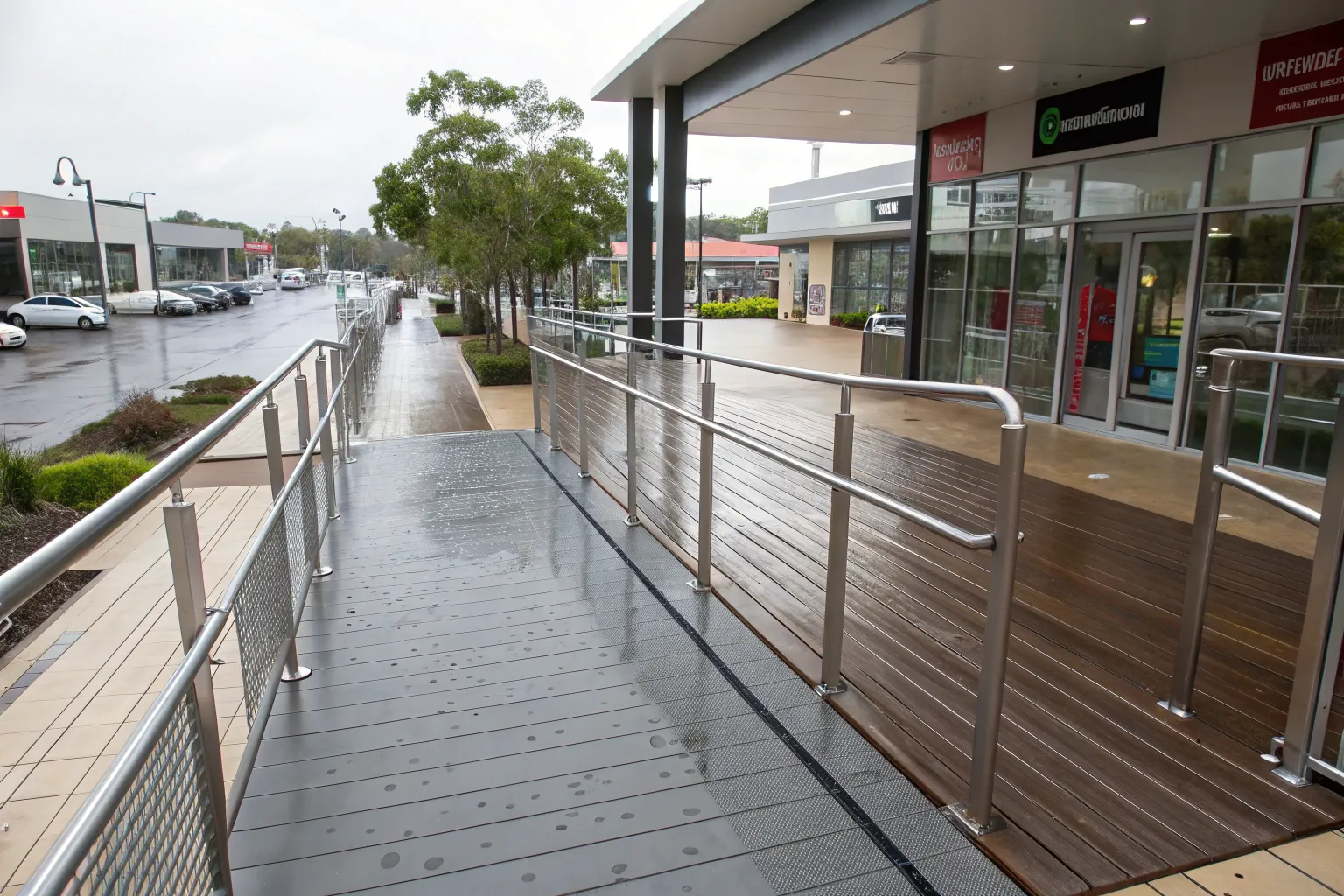 Modern slip-resistant timber deck built in Erina
