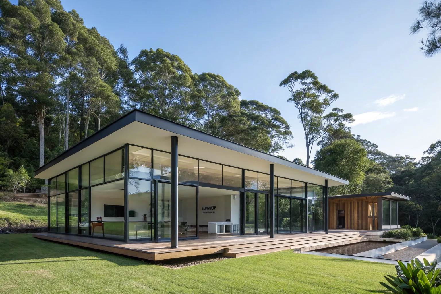 Contemporary outdoor pavilion on an Australian property