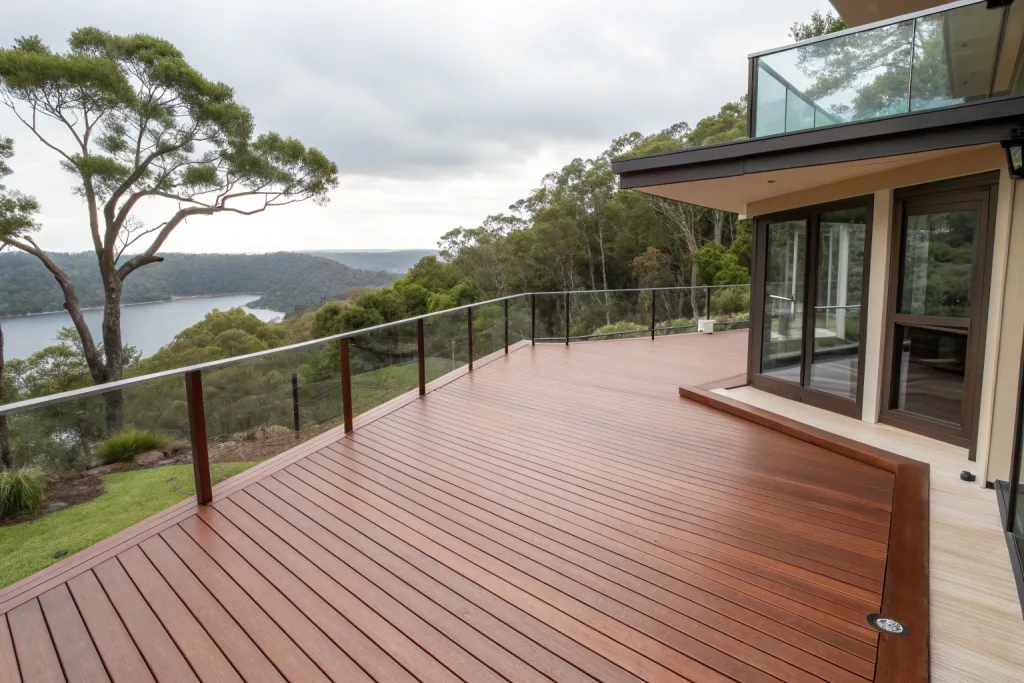 Professionally completed multi-level Ekodeck composite deck